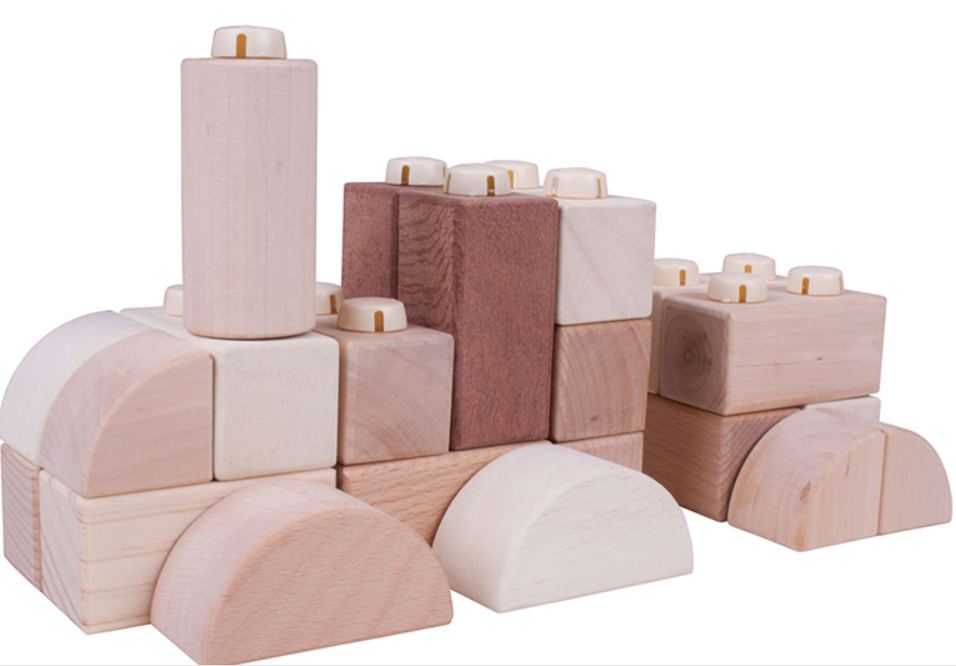 Click Blocks - Natural - 100pce - SENsory Toys4U