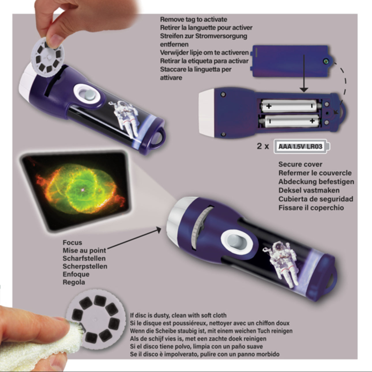Space Torch and Projector - SENsory Toys4U