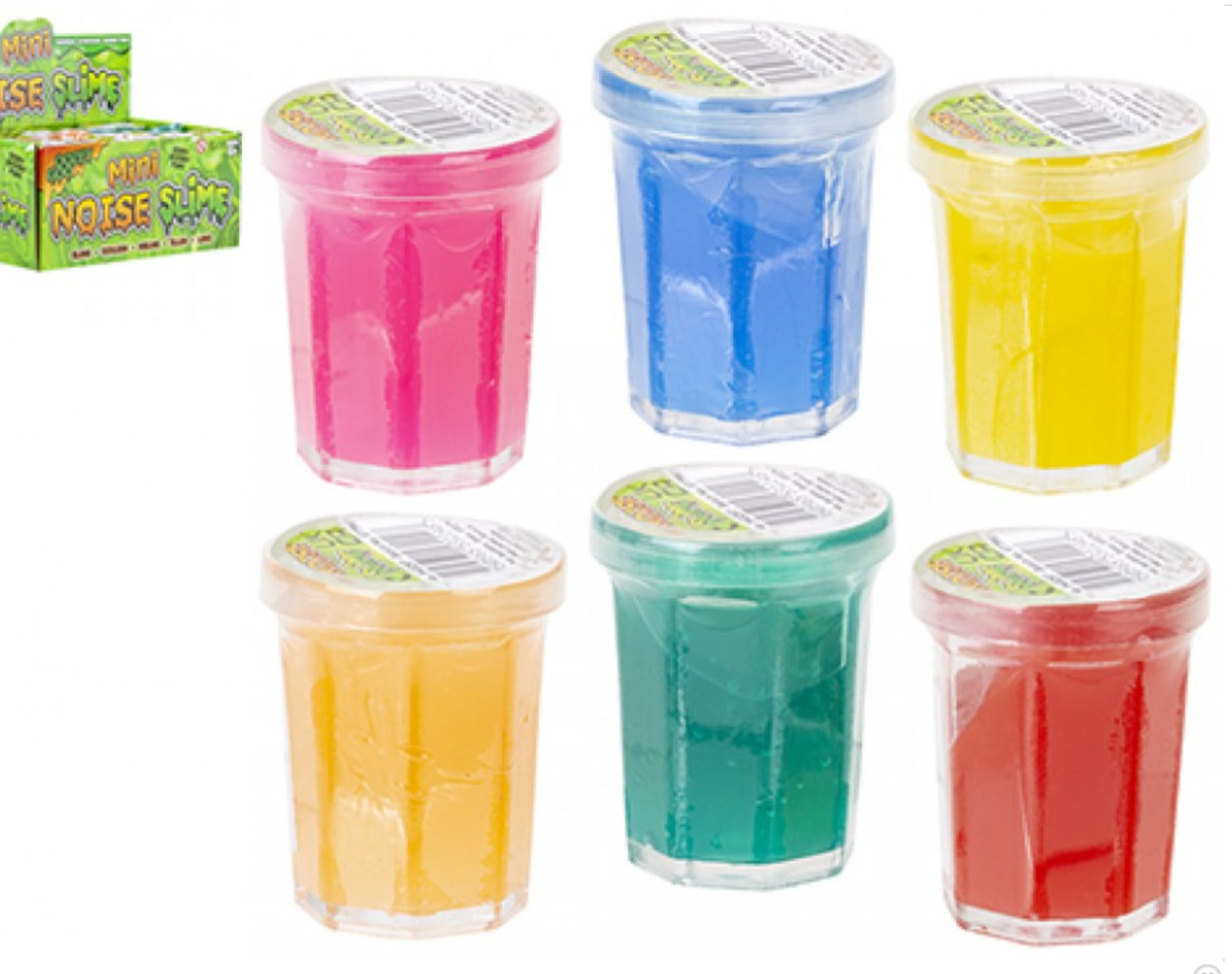 MINI TUB OF NOISEY PUTTY 6 ASSORTED