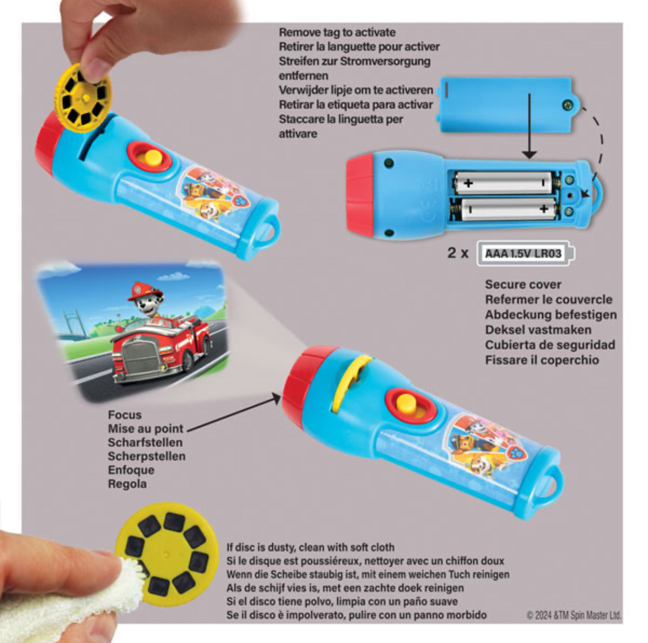 PAW Patrol Torch and Projector - SENsory Toys4U