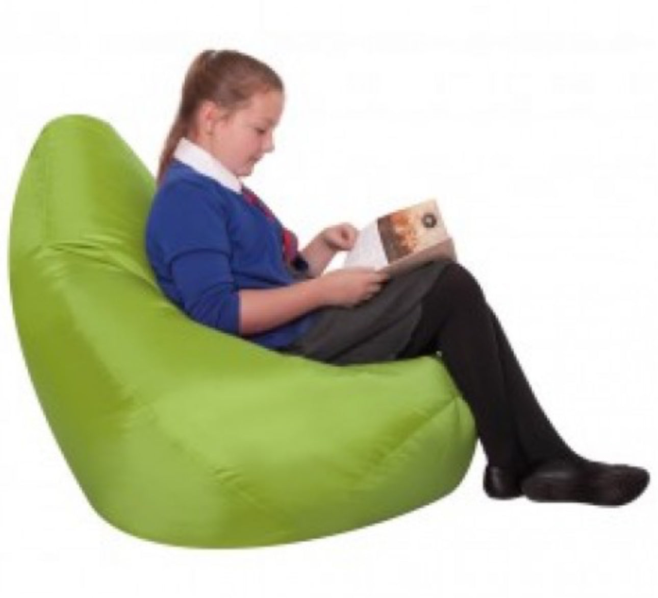 Large Bean Bag Reading Chair-Lime - SENsory Toys4U