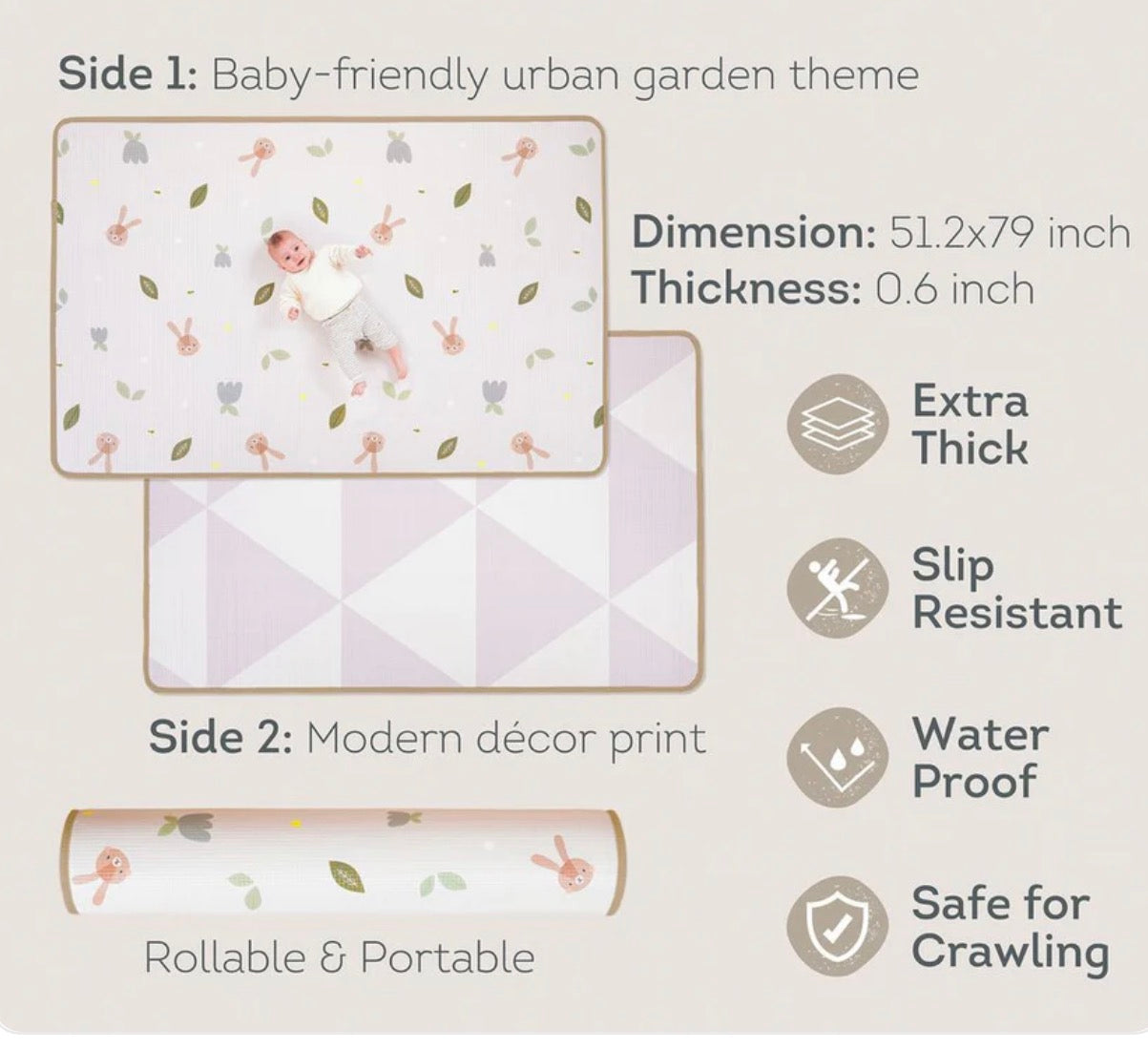 Taf Toys Roll & Play Foam Playmat