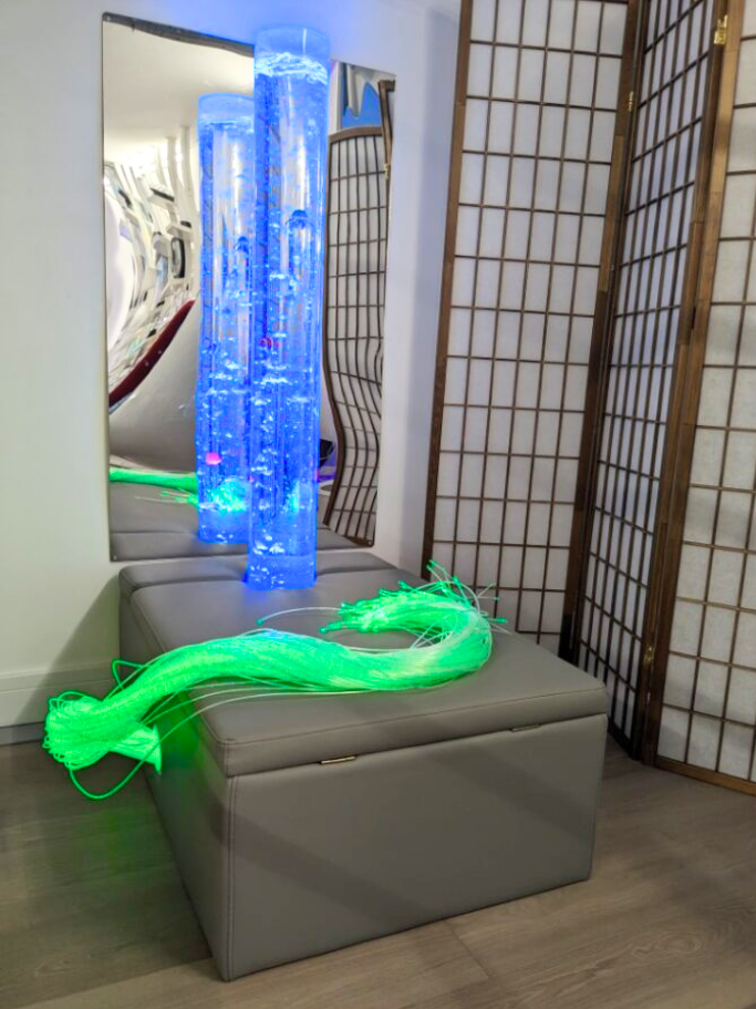 100 Fibre Optic Tails, 1.5m Long - SENsory Toys4U