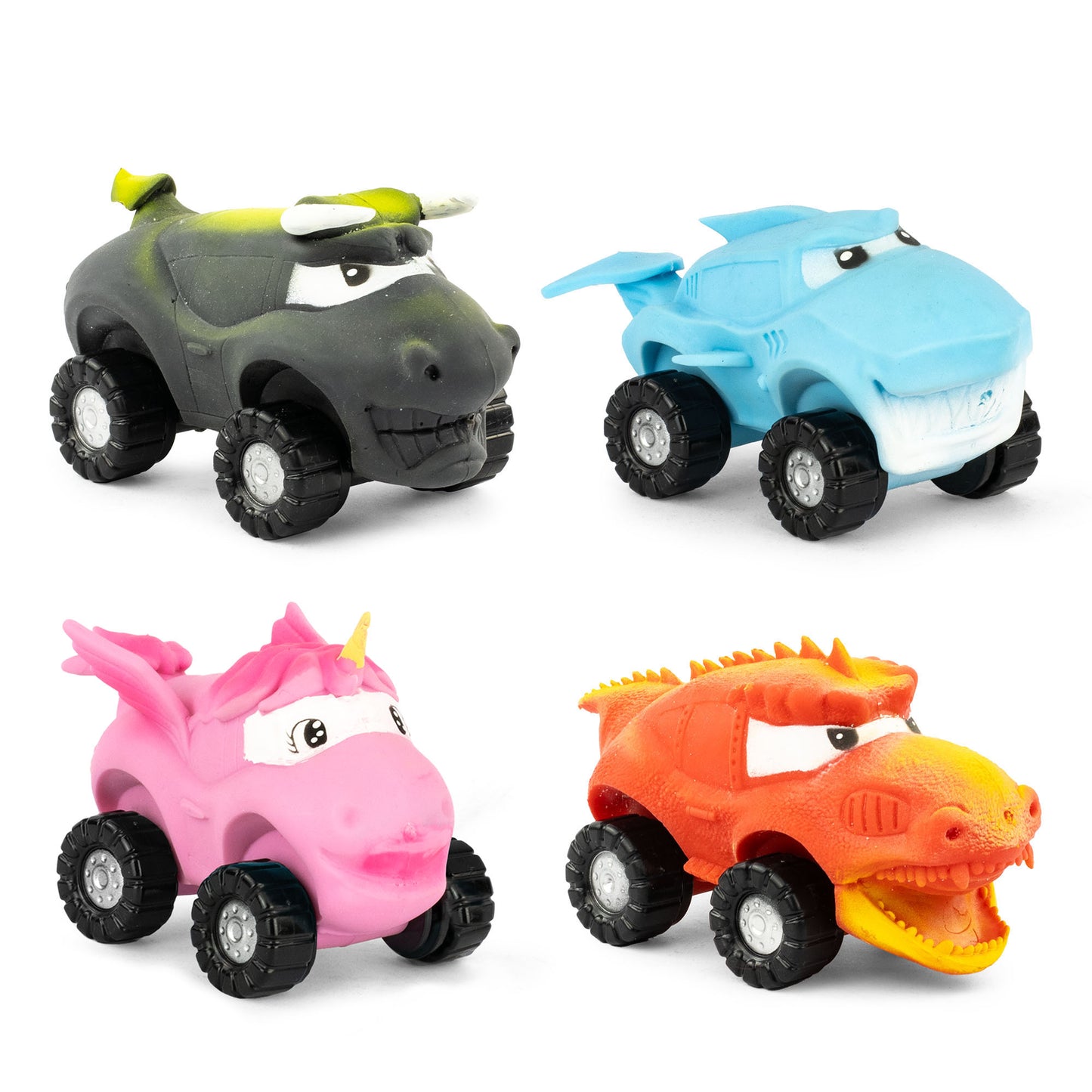 Stretch Wheels Shark, Bull, Unicorn & Dino