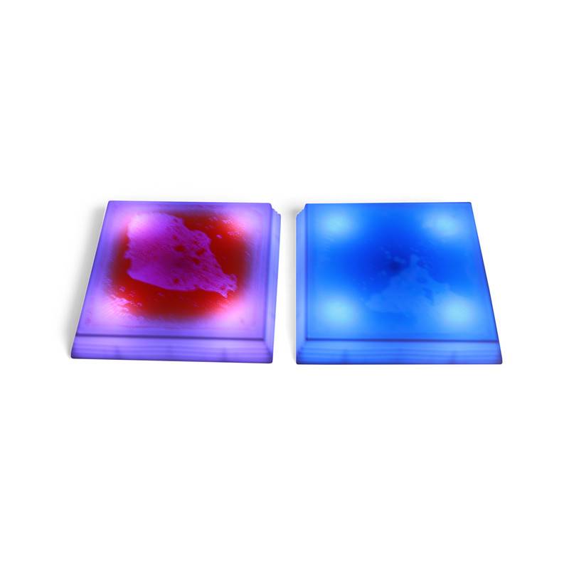 LED Liquid Floor Pod – Square Set of 3