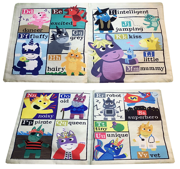 Nursery Times Crinkly Newspaper - Unicorns - SENsory Toys4U