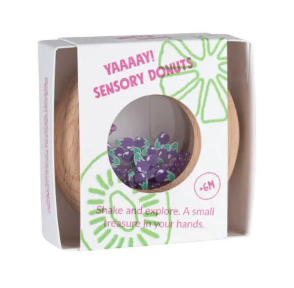 Petit Boum Sensory Toy Donut (Eggplants) - SENsory Toys4U