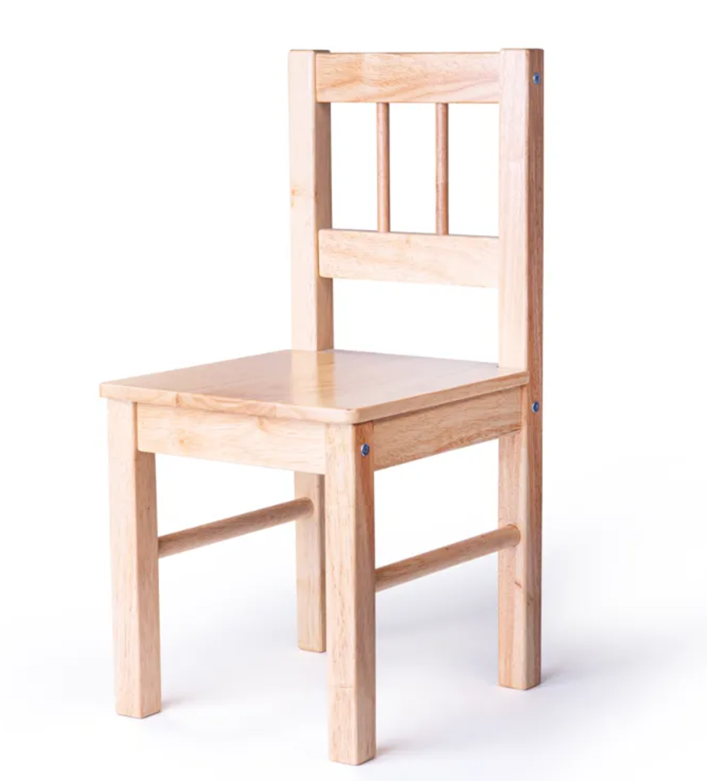 Natural Wood Chair - SENsory Toys4U