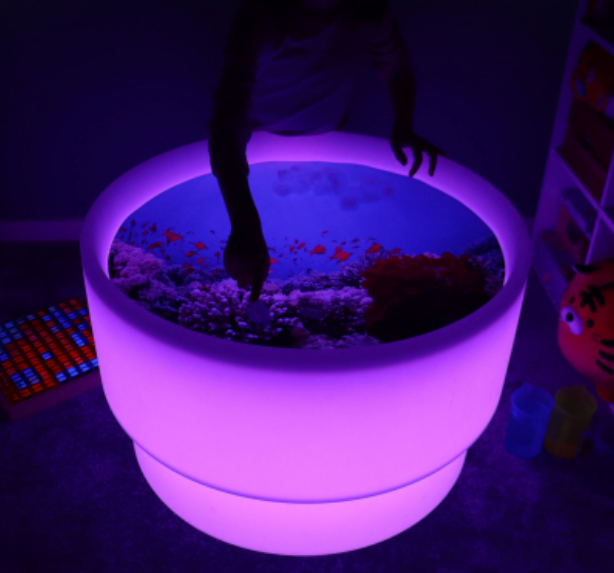 Sensory Mood Discovery Table + Under the Sea Discovery