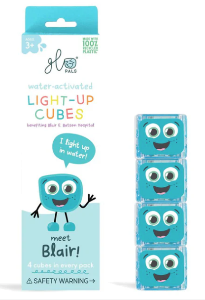 Glo Pals Light up Sensory Cubes - 4 Pack