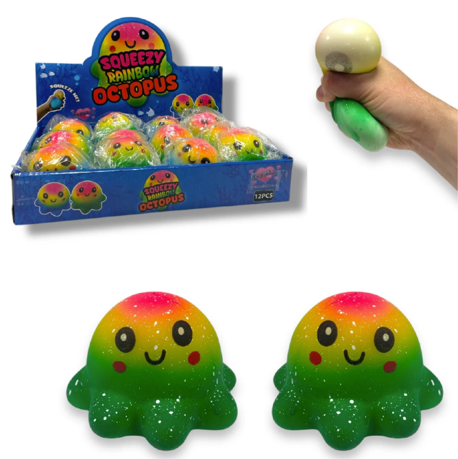 Squeezy Rainbow Octopus