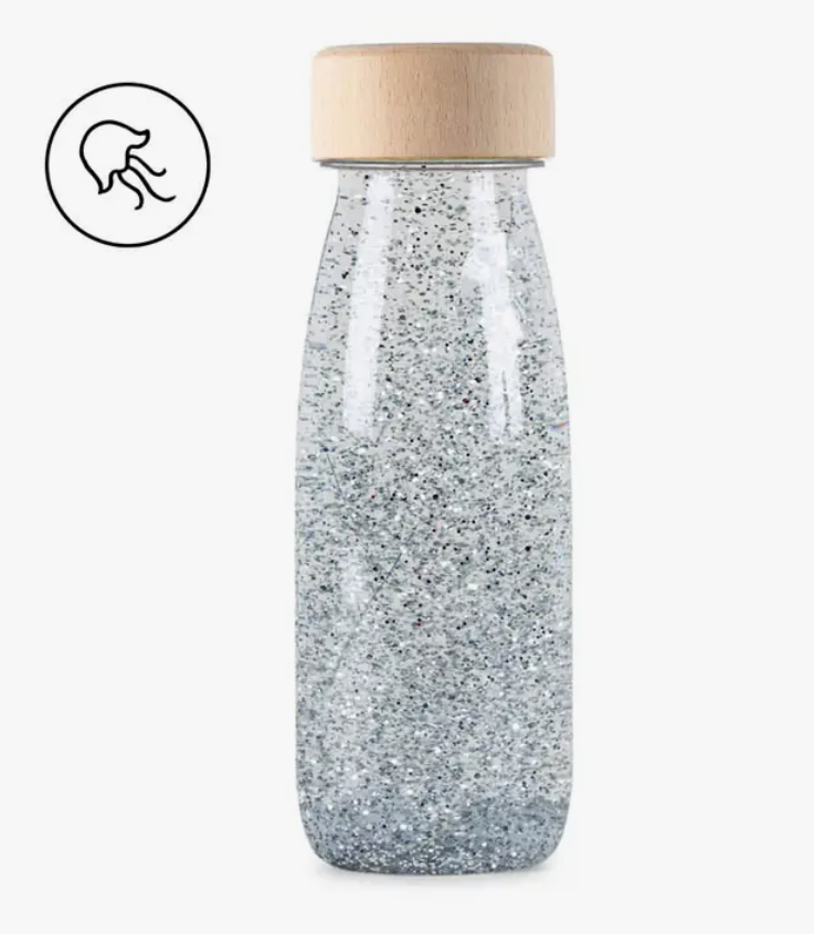 Sensory Bottle - Silver Float - SENsory Toys4U