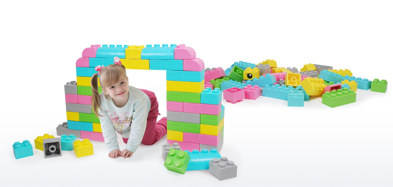 Wise Big Block Set Pastel Colours (42 Pieces) - SENsory Toys4U