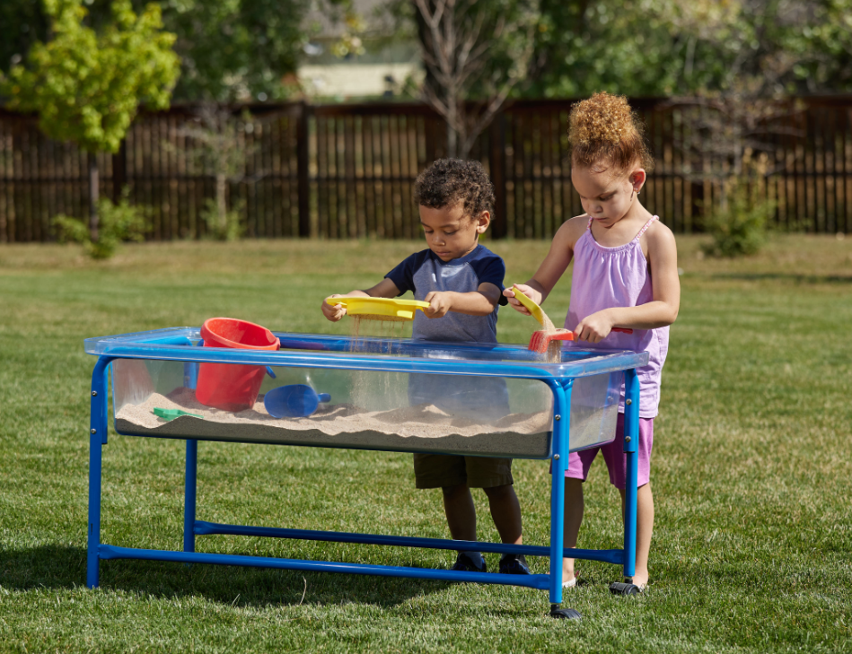 Clear Water Tray - 58cm Blue Stand - SENsory Toys4U