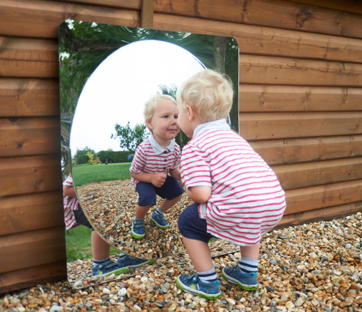 Giant Single Dome Acrylic Mirror Panel - 780mm - SENsory Toys4U