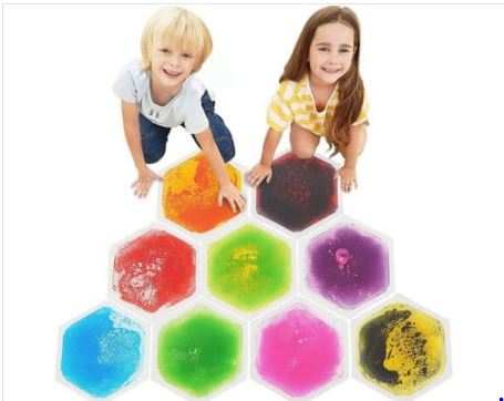 Hexagon Liquid Floor Tiles - SENsory Toys4U