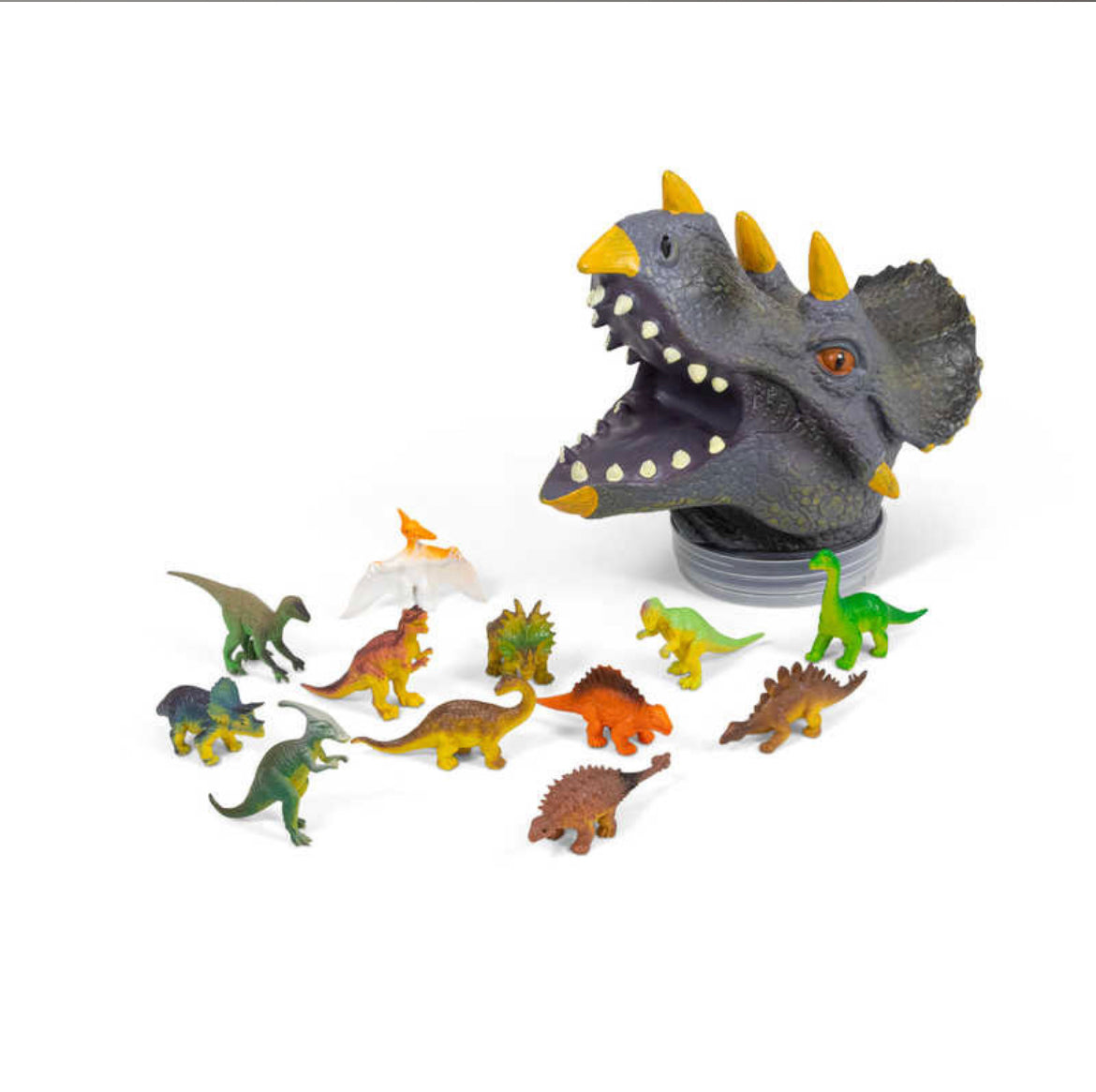 DINOSAUR TRICERATOPS HEAD TUB (SMALL) - SENsory Toys4U