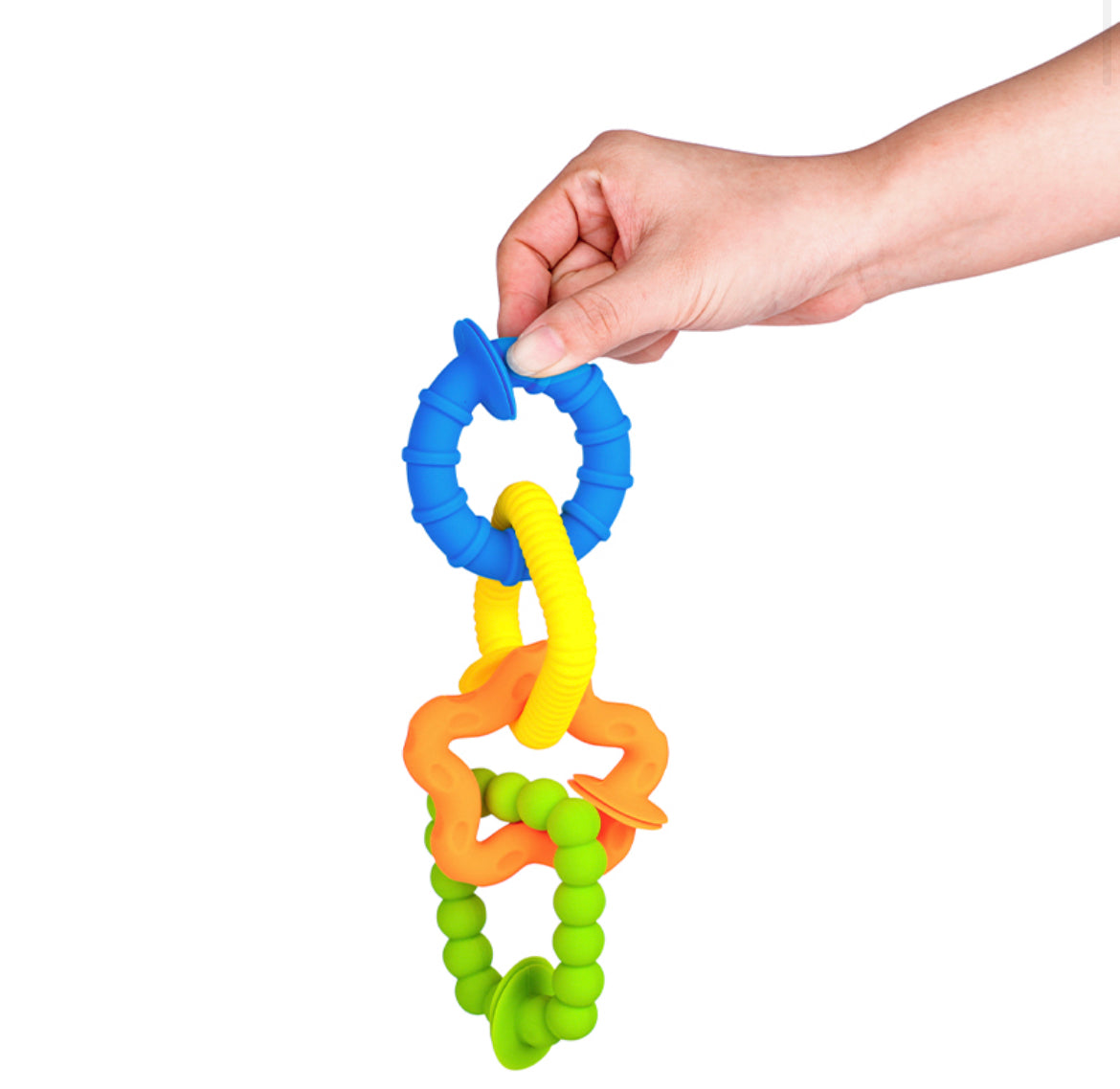 6 x Sensory Textured Rings - SENsory Toys4U