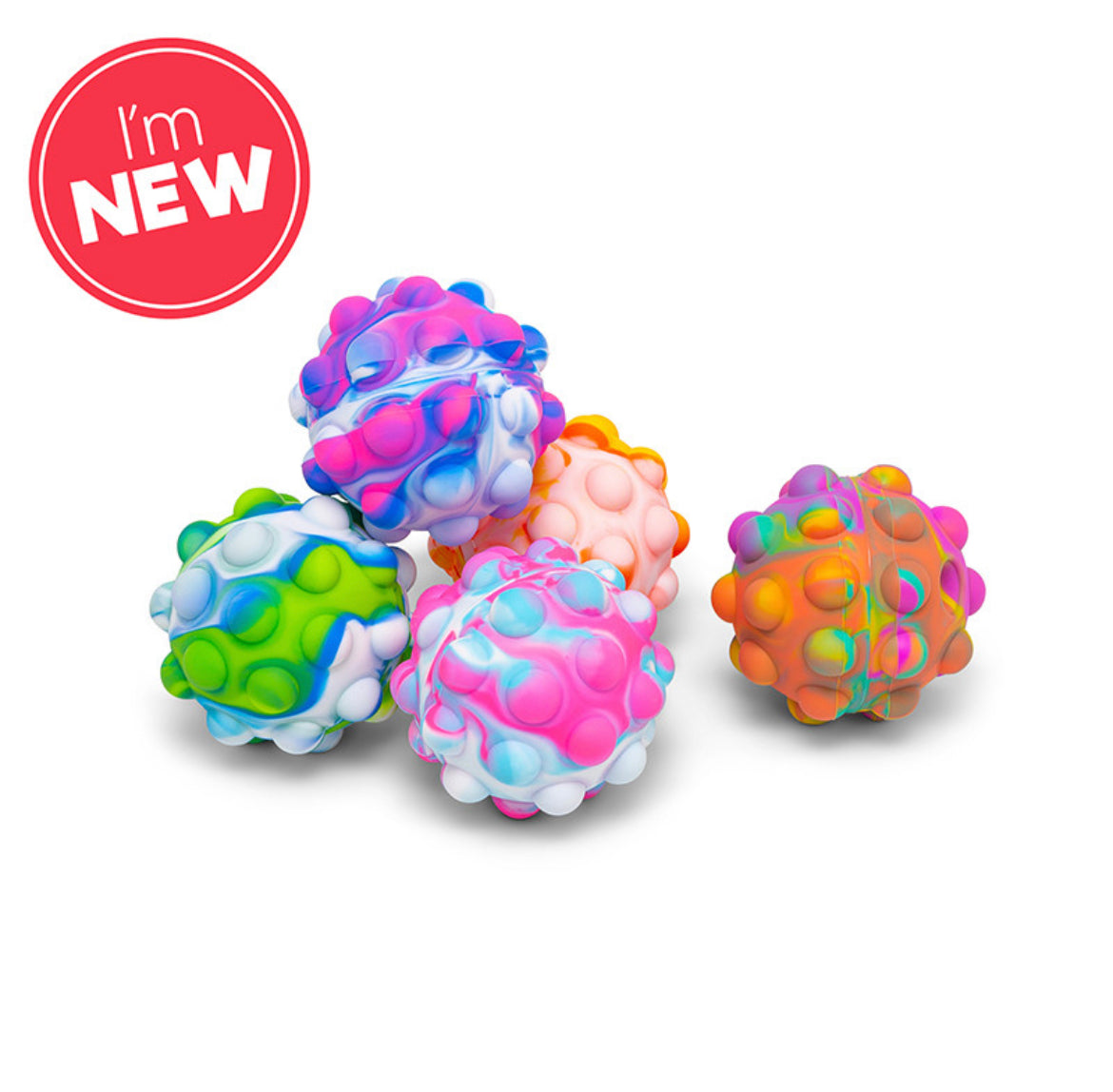 MEGA PUSH POPPERS FIDGET BALL - 10CM - SENsory Toys4U
