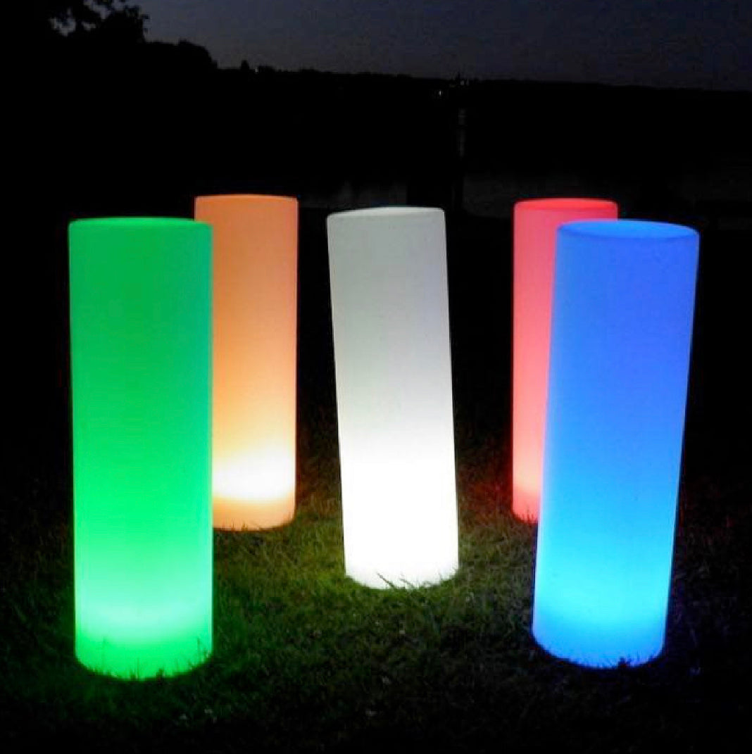 Light Up Cylinder 70 cm – LED Colour Changing Sensory Furniture - SENsory Toys4U