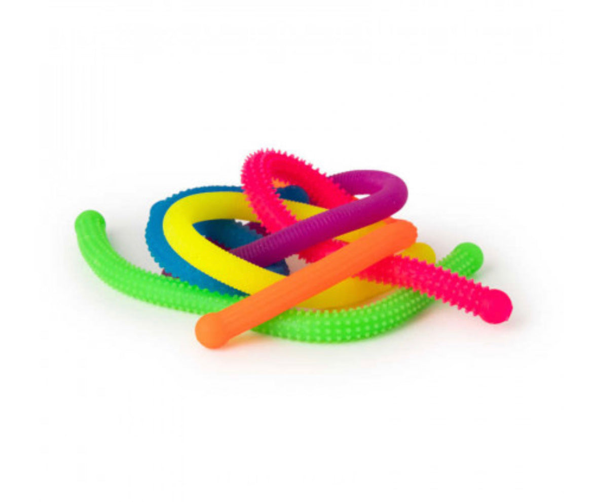Neon textured noddles - Pack of 6 - SENsory Toys4U