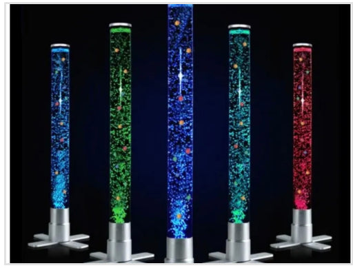 Colour changing led bubble tower with 10 coloured balls - SENsory Toys4U