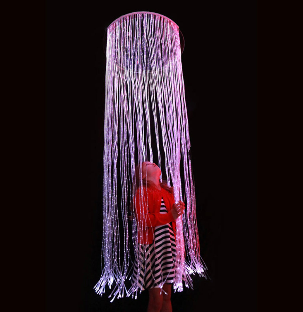 Sensory Fibre Optic Curtain Ring Including Fibres and Light Source - SENsory Toys4U