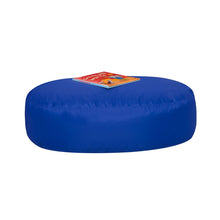 Blue Two-Seater Oval Bean Bag Seat, Back Support, Activity Seat | Dimensions: 50(W) x 80(L) x 20cm(H)