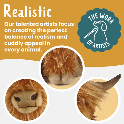 Highland Cow Plush Stuffed Animal Toy