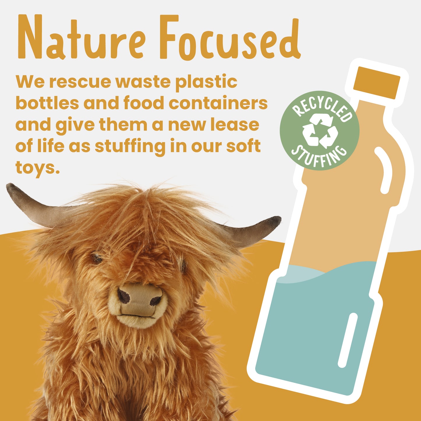 Highland Cow Plush Stuffed Animal Toy