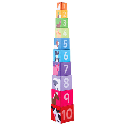 Farmyard Stacking Cubes - SENsory Toys4U