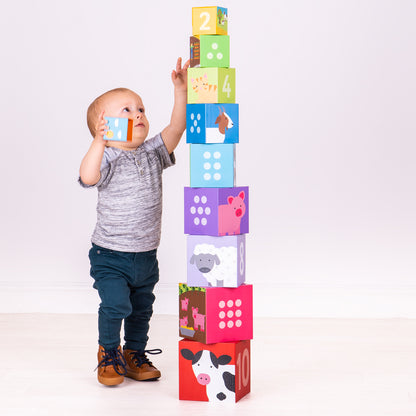 Farmyard Stacking Cubes - SENsory Toys4U