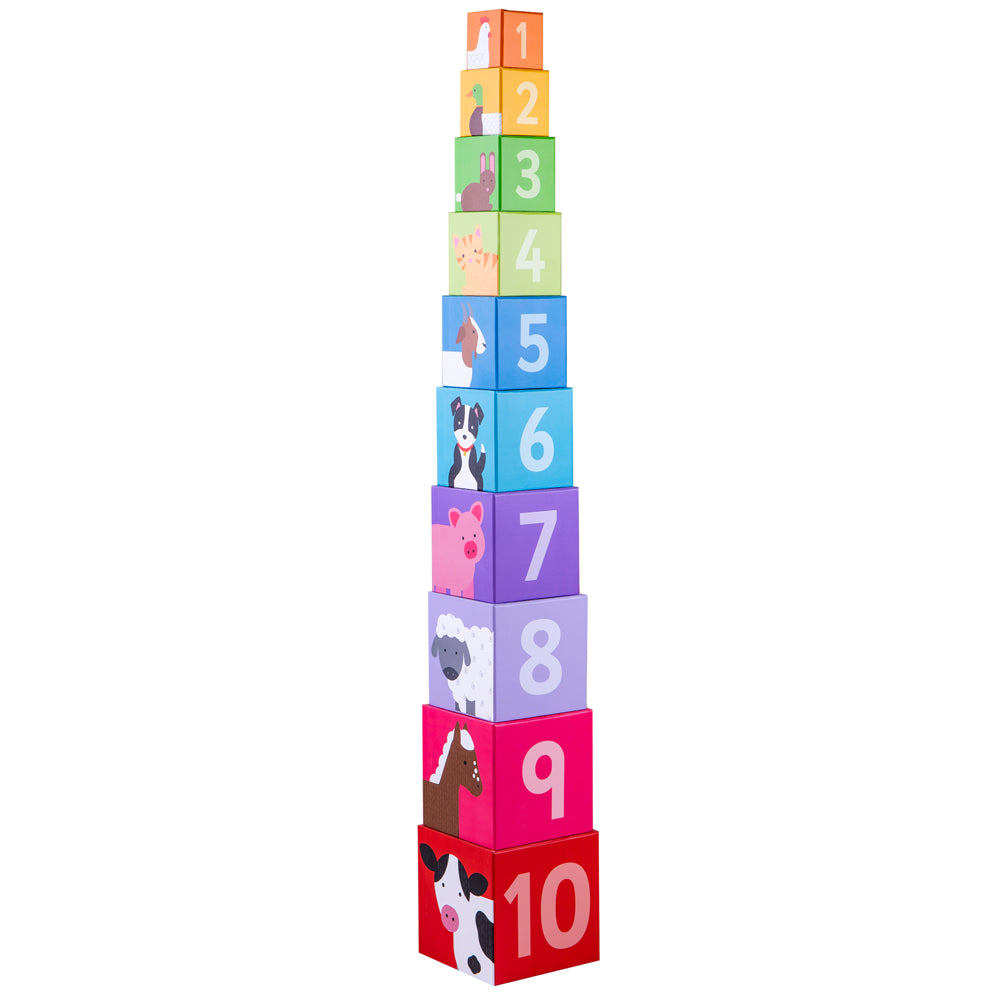 Farmyard Stacking Cubes - SENsory Toys4U