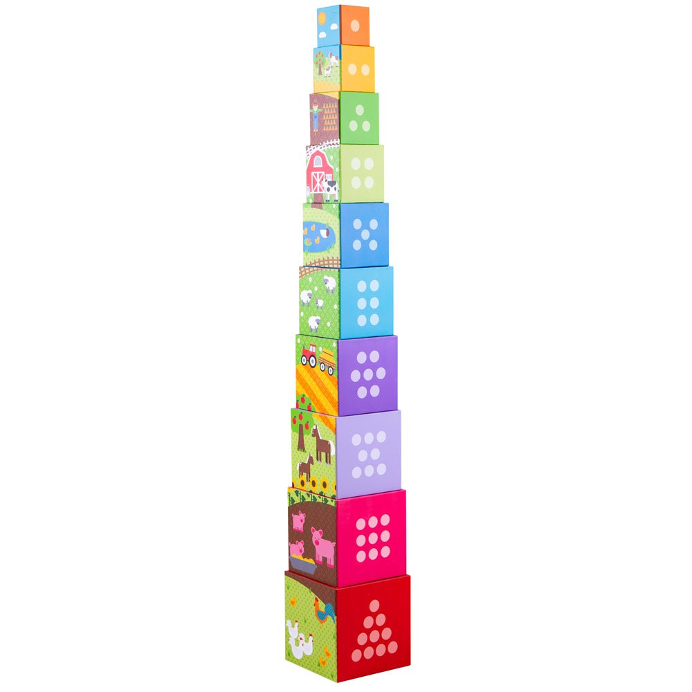 Farmyard Stacking Cubes - SENsory Toys4U