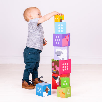 Farmyard Stacking Cubes - SENsory Toys4U