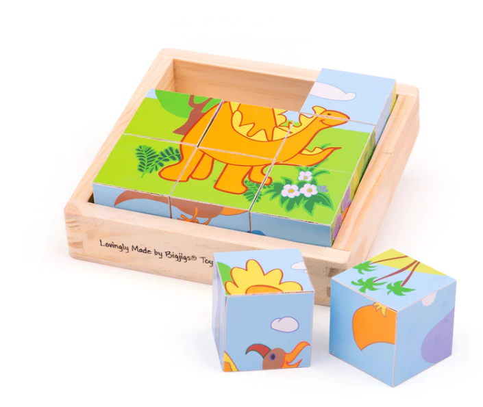 Dinosaur Cube Puzzle - SENsory Toys4U