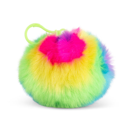 Rainbow Fluff Clip & Cuddle Plush Keyring