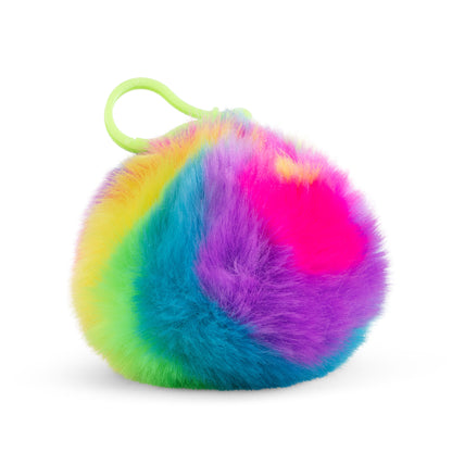 Rainbow Fluff Clip & Cuddle Plush Keyring