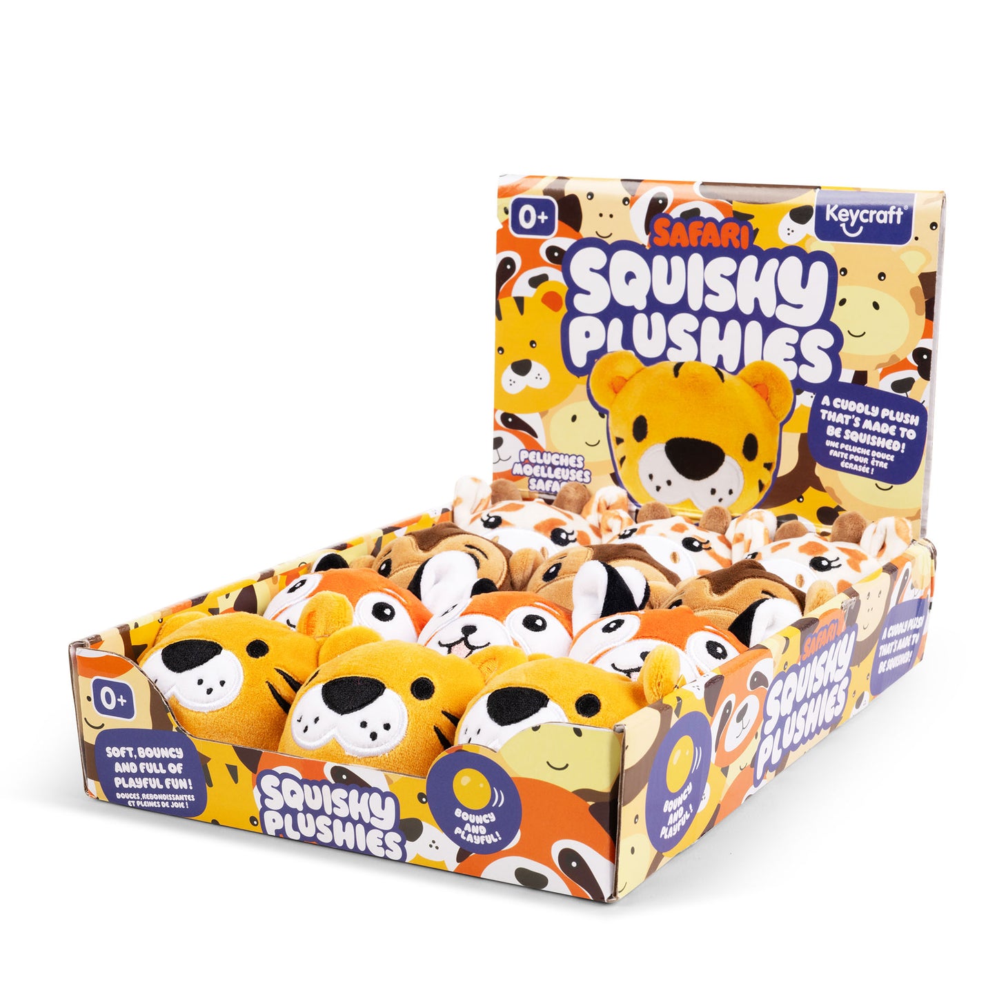 Safari Animal Squishy Plushies Sensory Toys