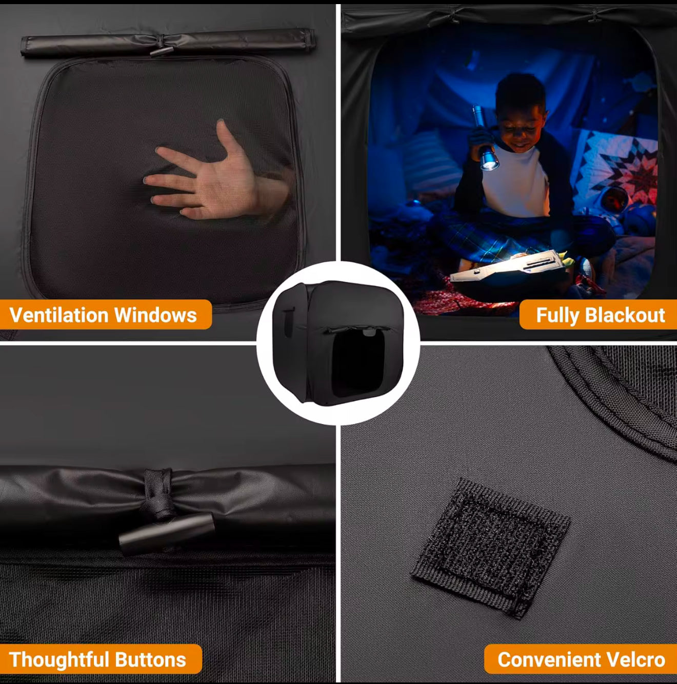 90X90cm Sensory Dark Den - SENsory Toys4U