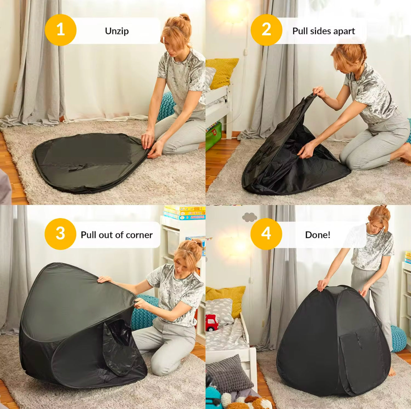 90X90cm Sensory Dark Den - SENsory Toys4U