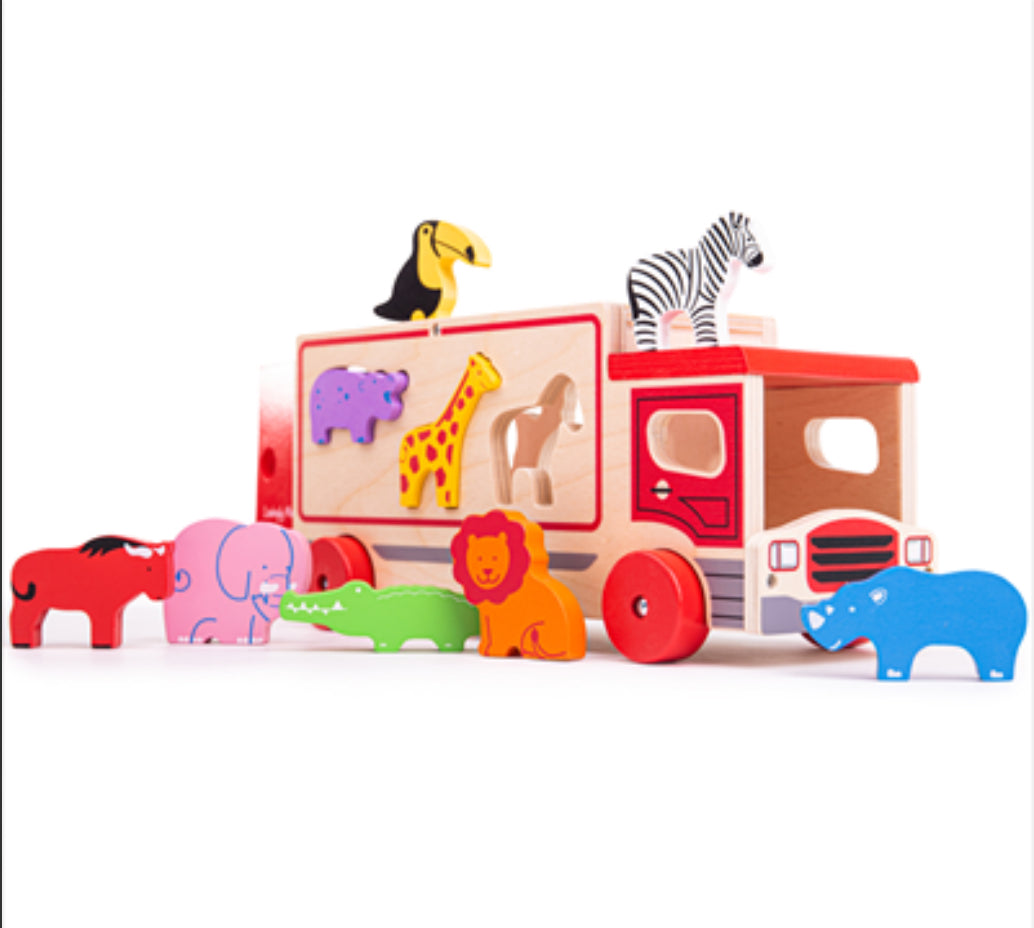 Safari Sorting Lorry - SENsory Toys4U