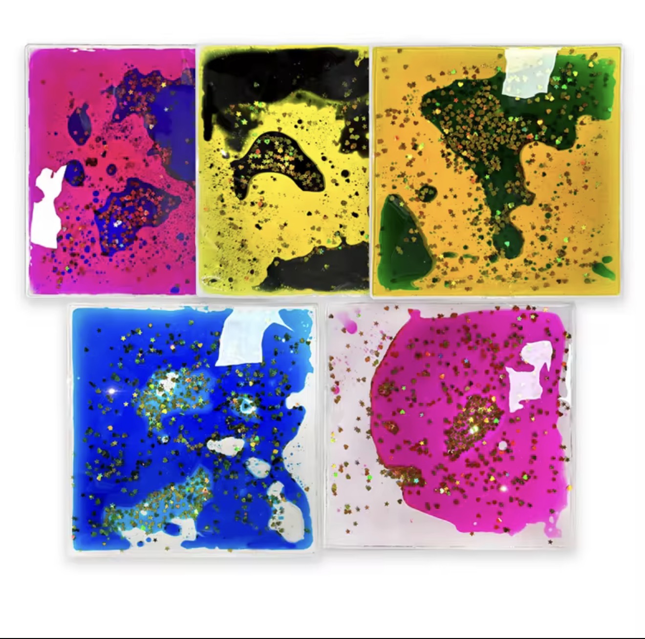 Squidgy Sparkle Glitter Jelly Squares