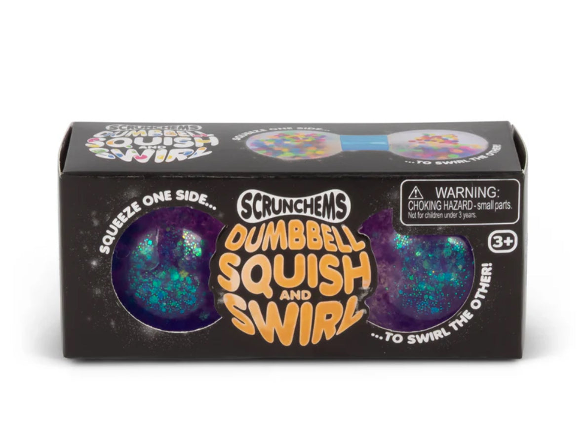 SCRUNCHEMS DUMBELL SQUISH AND SWIRL