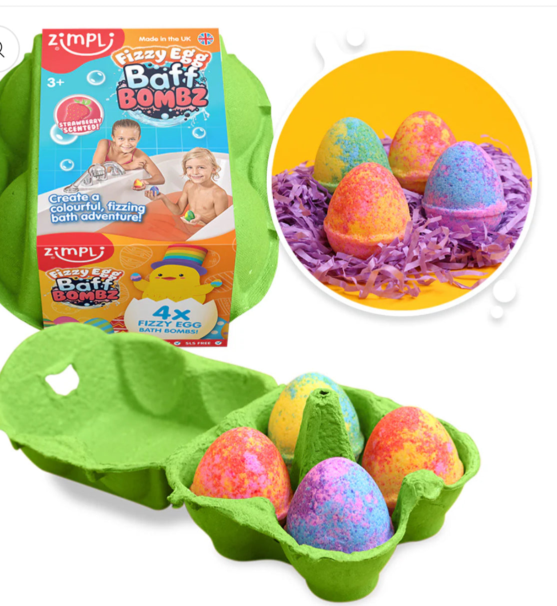 Fizzy Egg Baff Bombz - SENsory Toys4U