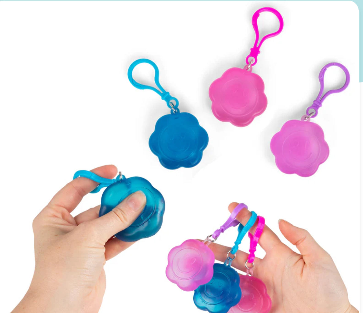 SCRUNCHEMS FLOWER POWER SUGAR KEYCHAIN