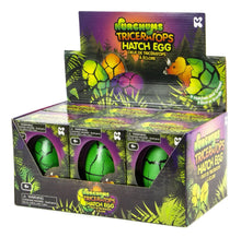 Nurchums Hatching Egg, Hatch and Grow Dinosaur Triceratops Large 11cm, Green - SENsory Toys4U