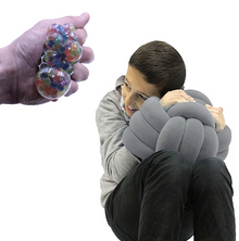 Grey Cuddle Ball Sensory Pillow & Stress Ball Soft Bundle - SENsory Toys4U