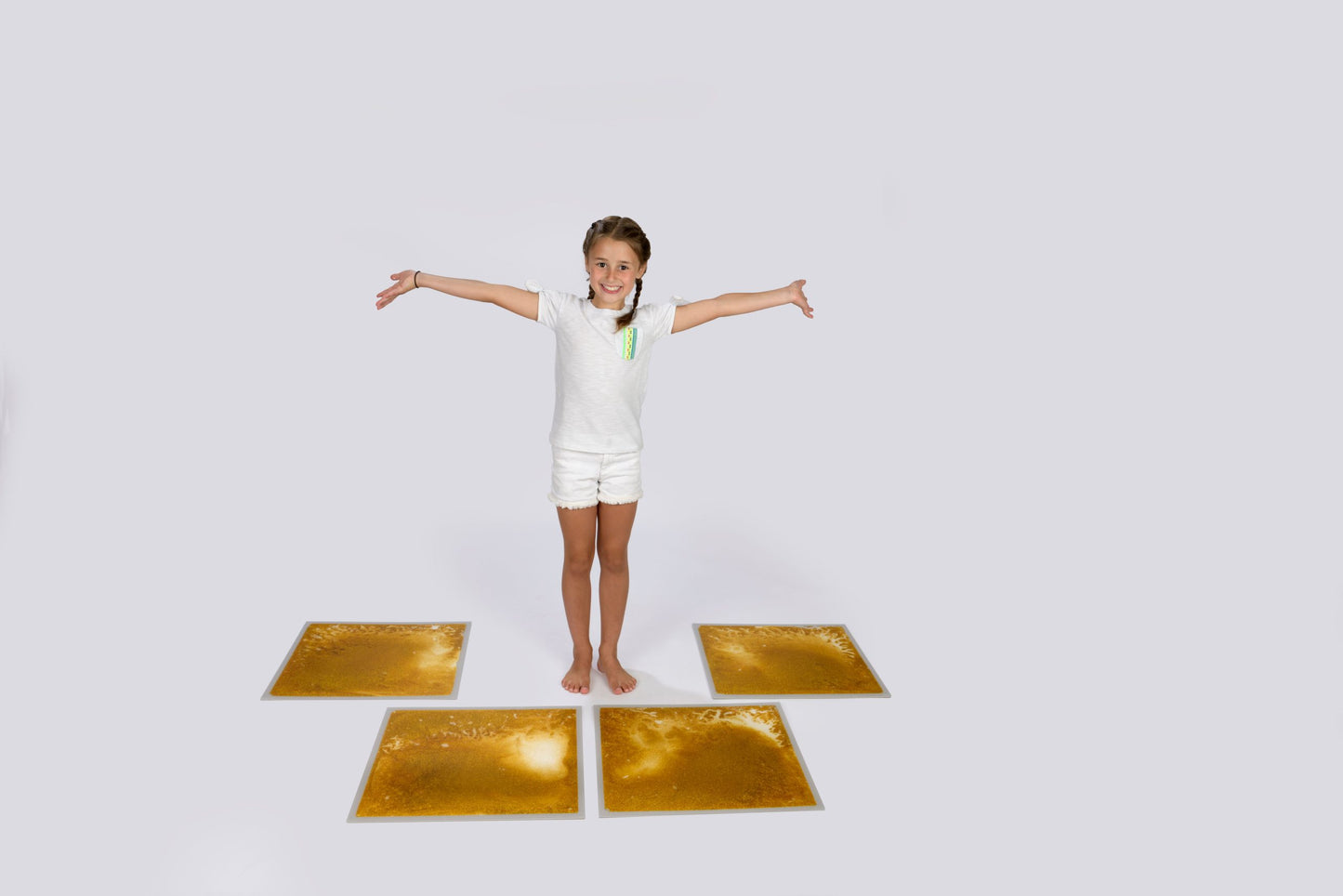 Liquid Glitter Filled Tile