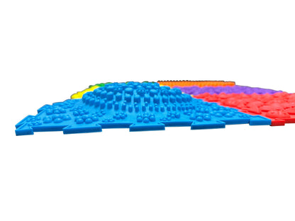 Massage Puzzle Floor Tiles – Bright Colours - SENsory Toys4U